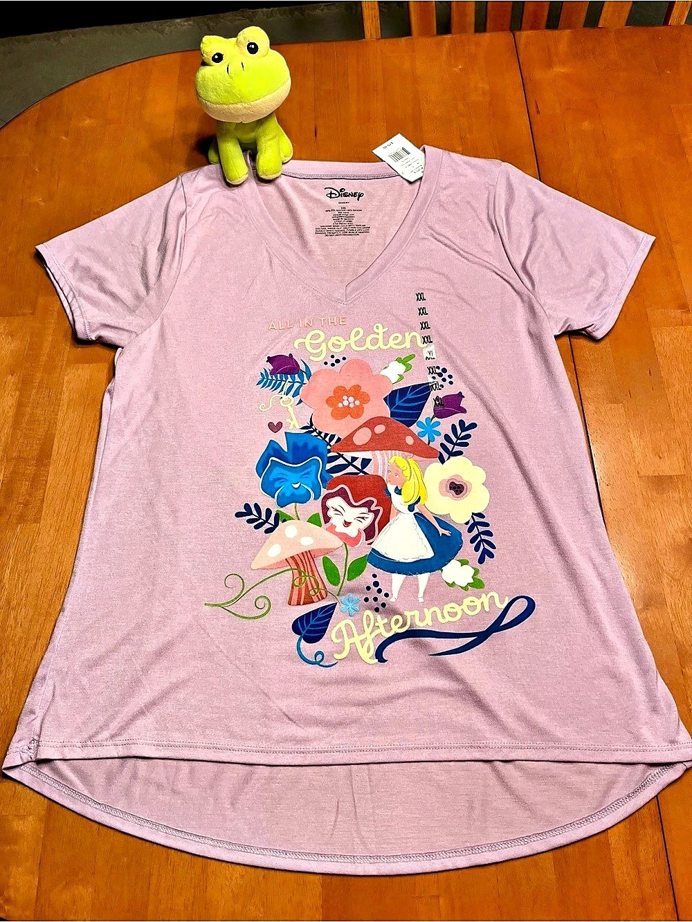 Disney Alice in Wonderland All in the Golden Afternoon Graphic Tee Golden